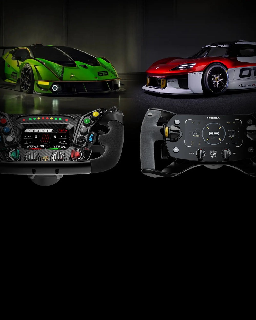 Open Box: MOZA RACING Game RS053 R3 Racing Wheel and Pedals Black