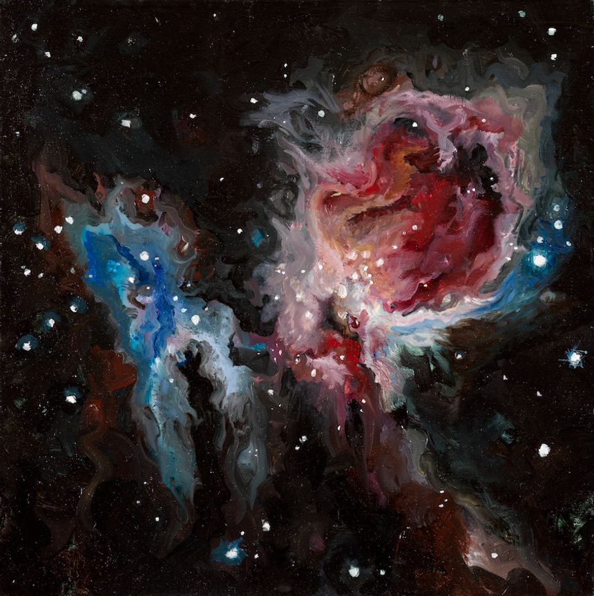 image: 2014 oil on panel 8x8 in. Private collection