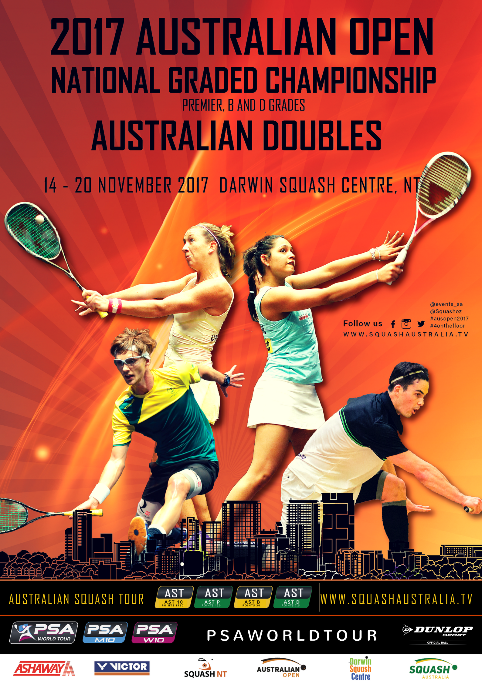 5 Days until the Australian Open Squash Australia