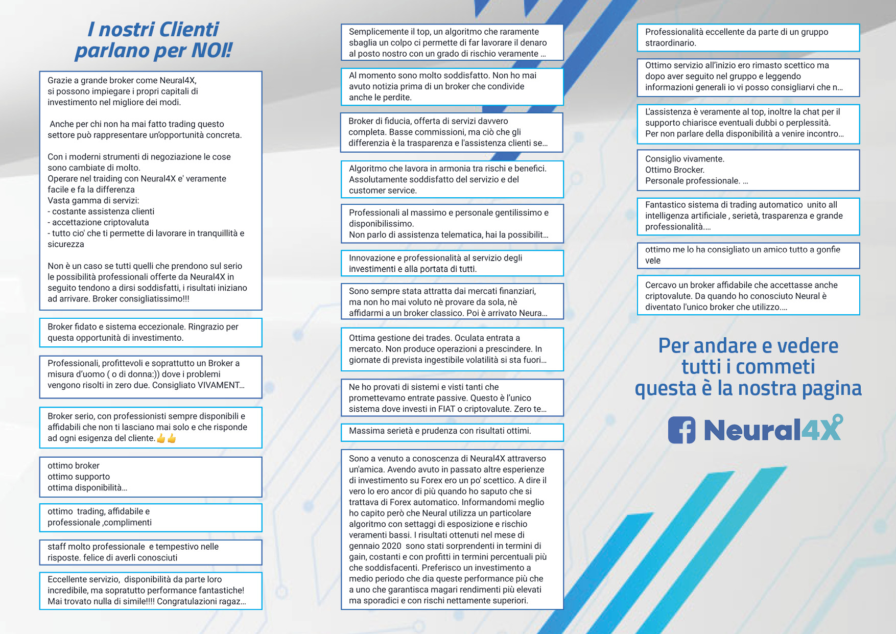 Cosa dicono di Neural4x