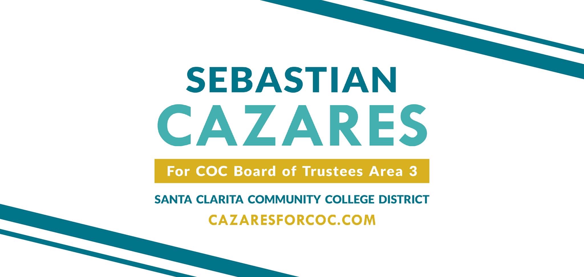 Sebastian Cazares for School Board 2020 logo