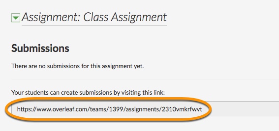 link for sharing assignment