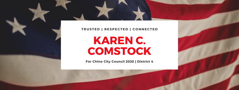 Karen Comstock For Chino City Council - District 4 2020 logo
