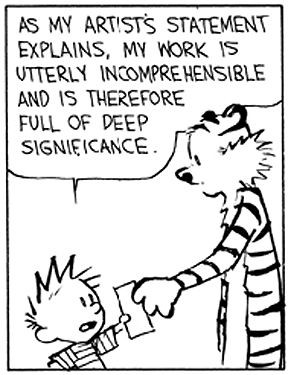 Calvin and Hobbes artist statement