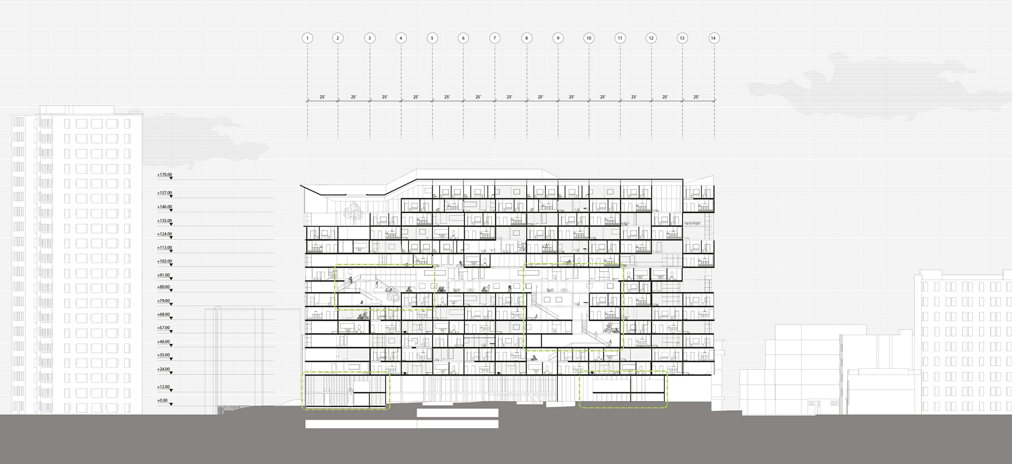 Section Drawing - Columbia GSAPP