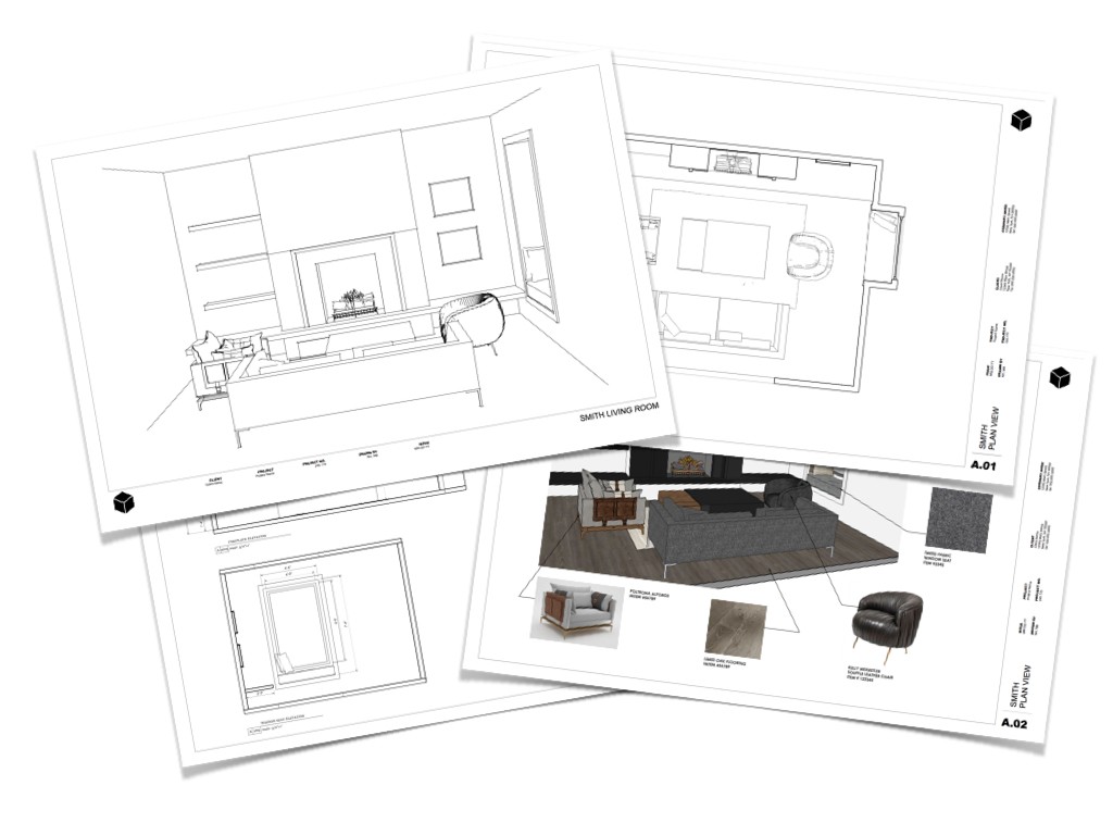 Чертеж в layout из sketchup