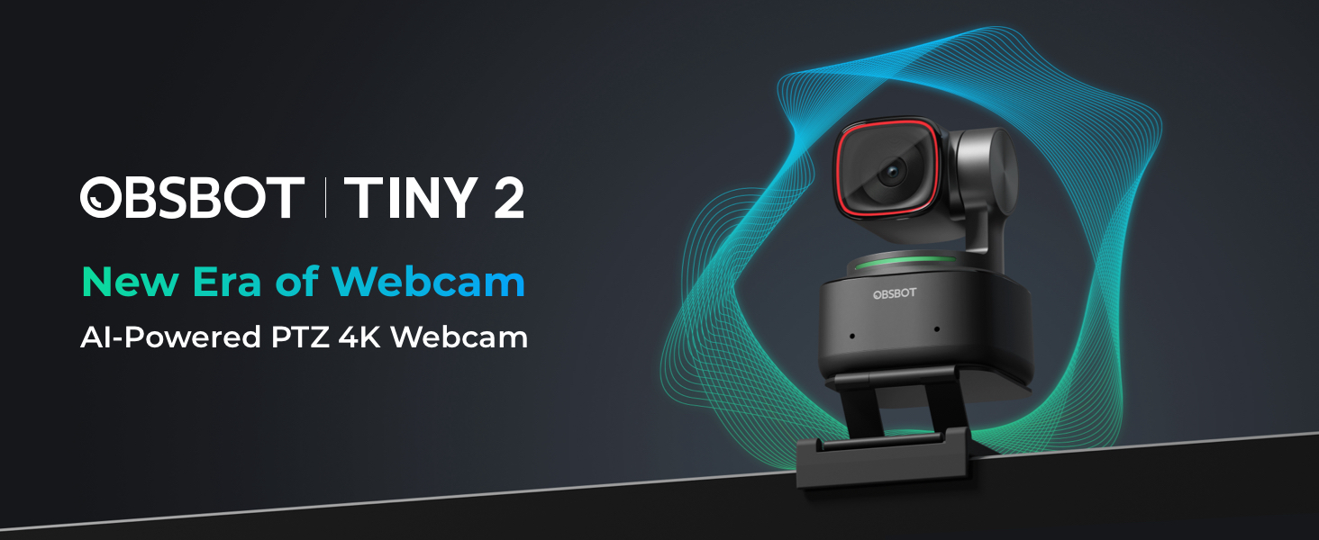 OBSBOT Tiny 2 4K Webcam - Micro Center