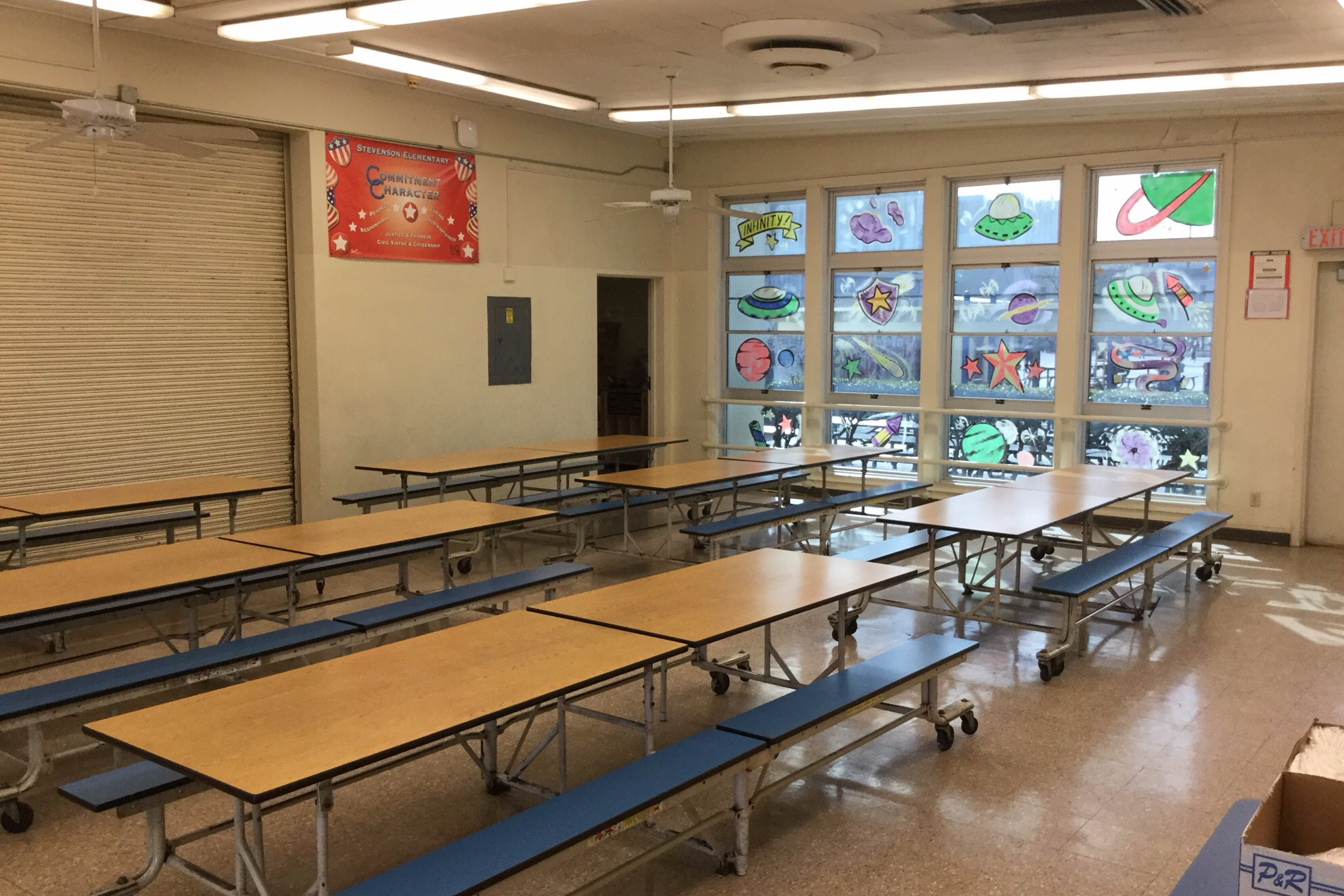 LBUSD Facilities Stevenson Elementary School Cafeteria Dining Room