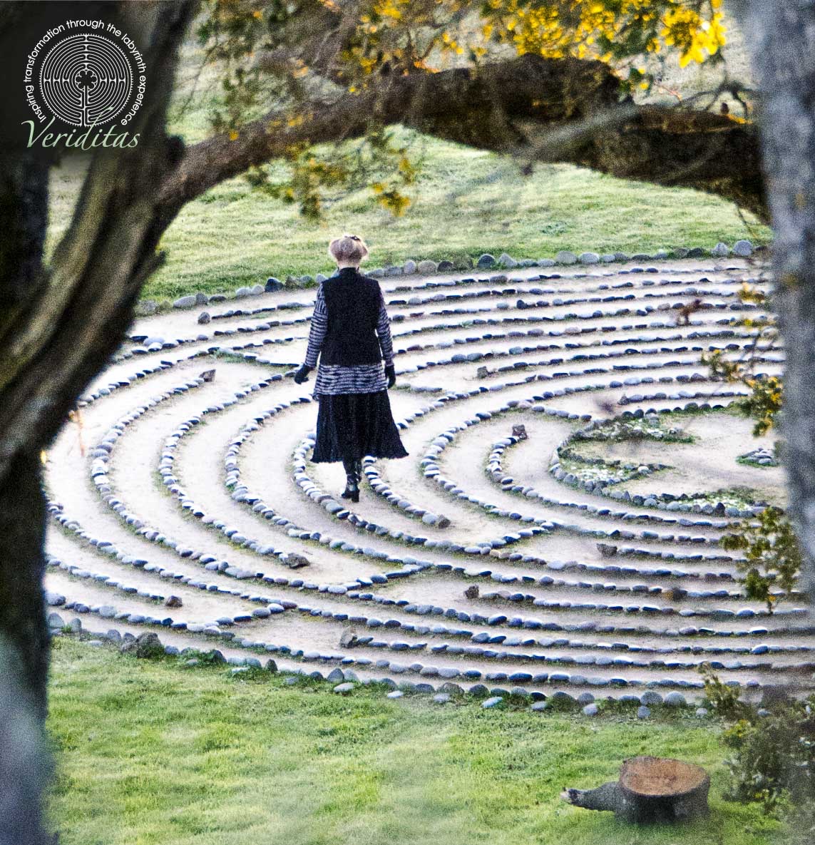 Walking the Labyrinth, photo by Lars Howlett of discover labyrinths.com