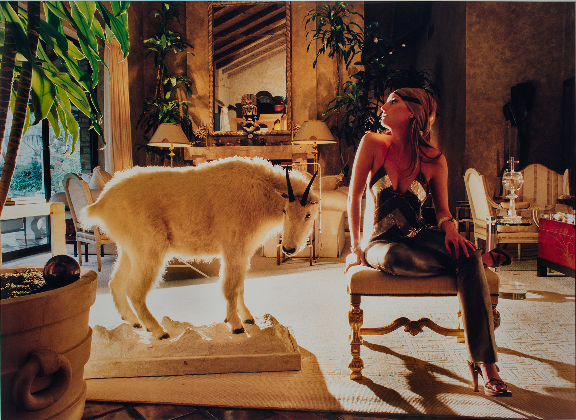 Third World Blondes (Raquel in her Living Room with Goat) - Museo Jumex