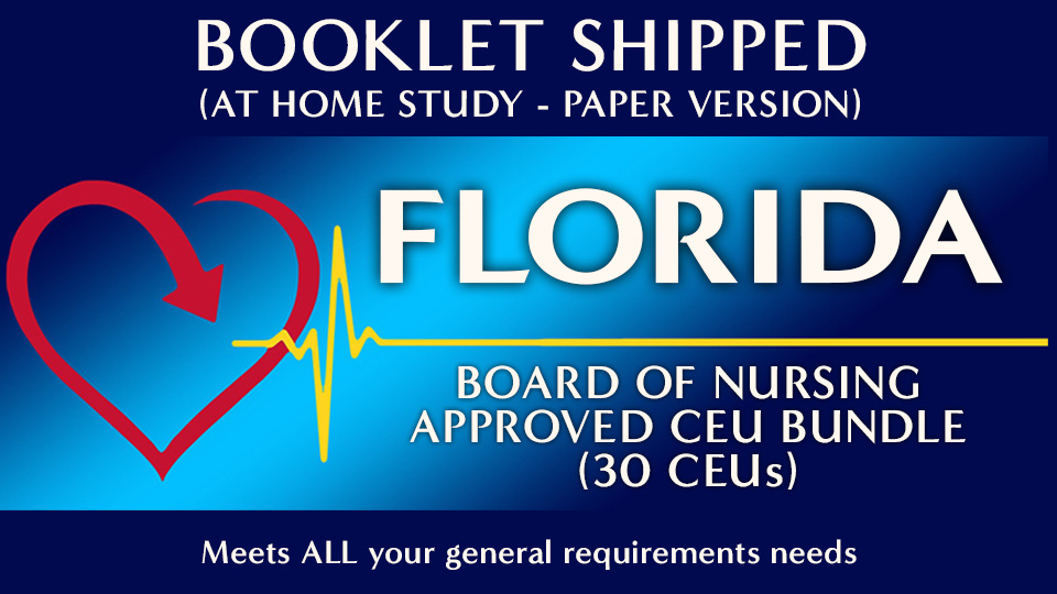 Florida Board of Nursing Approved CEU Bundle (30 CEUs) Booklet