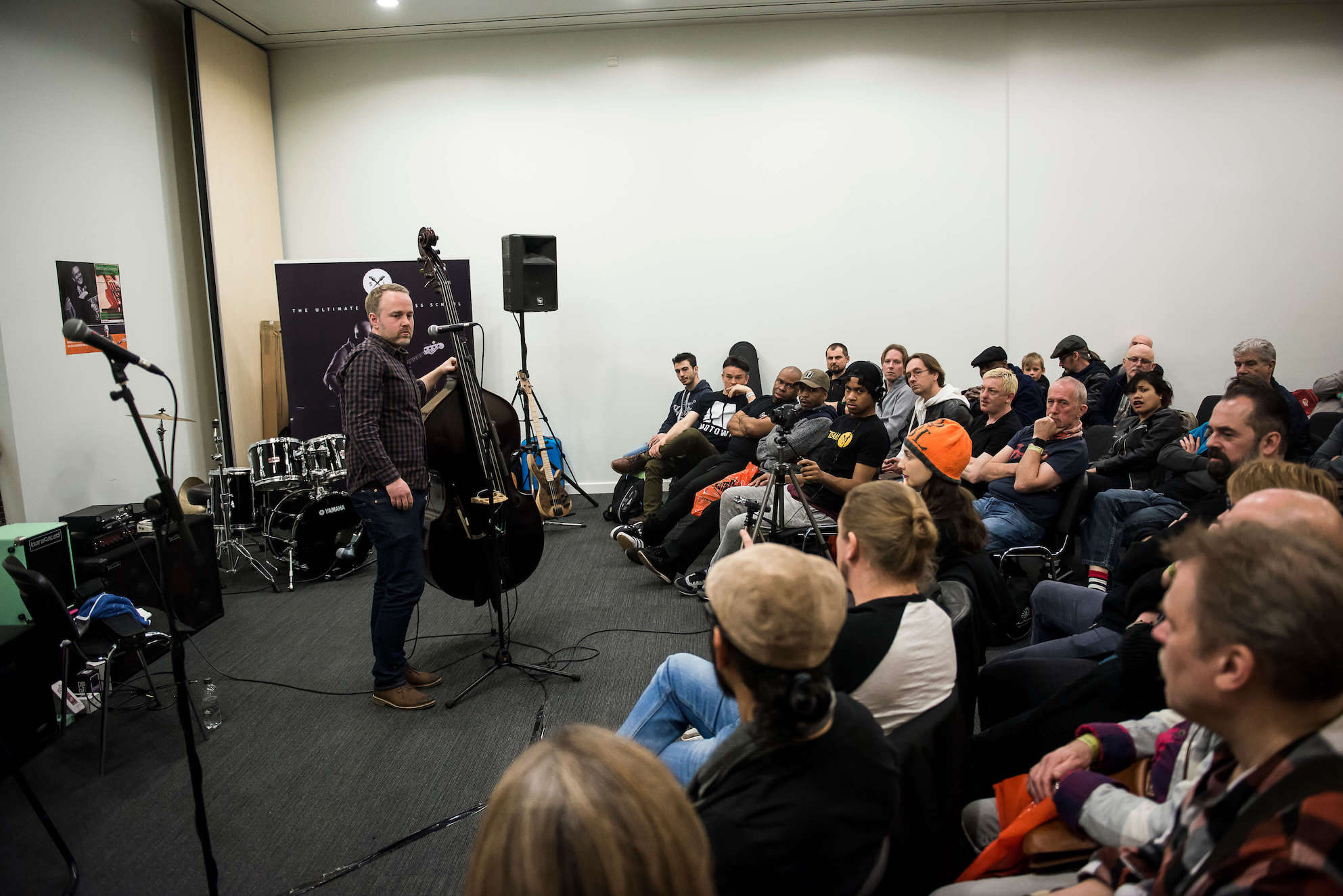 Geoff Teaching at London Bass Guitar Show