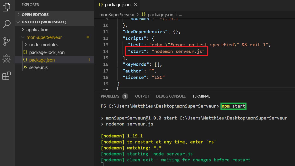 Les étapes clefs de la création d’un serveur Node.JS en JavaScript