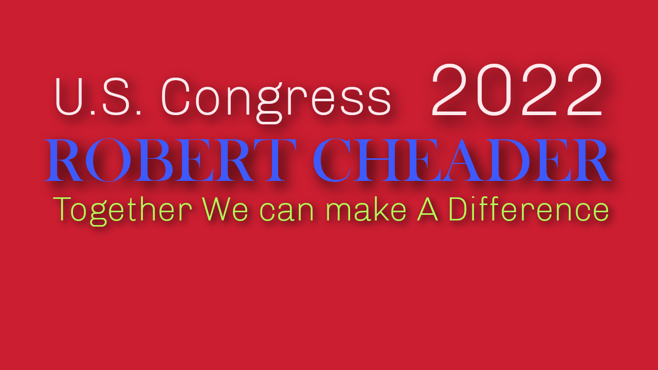 Robert Cheader for Congress logo