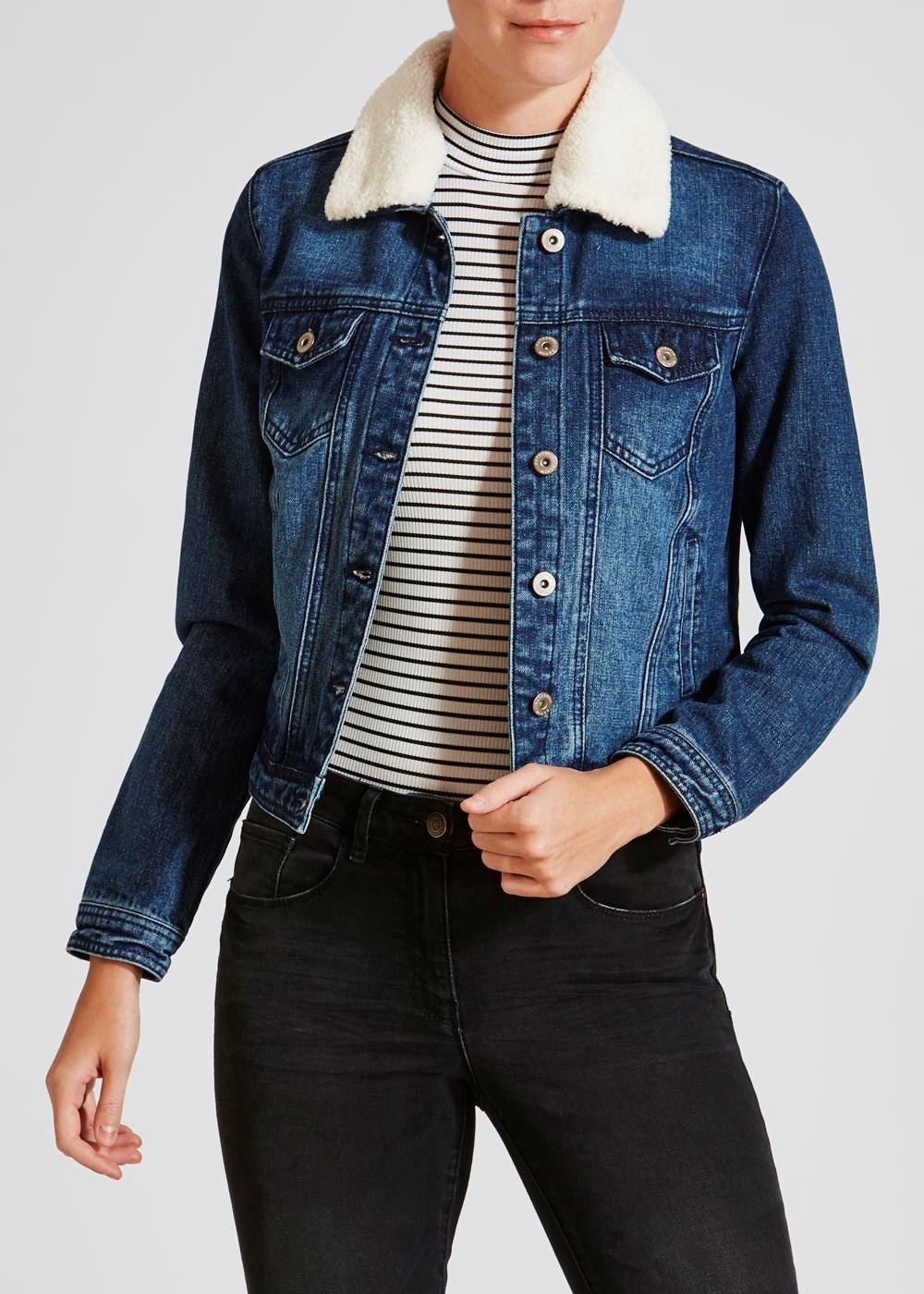 white denim jacket matalan