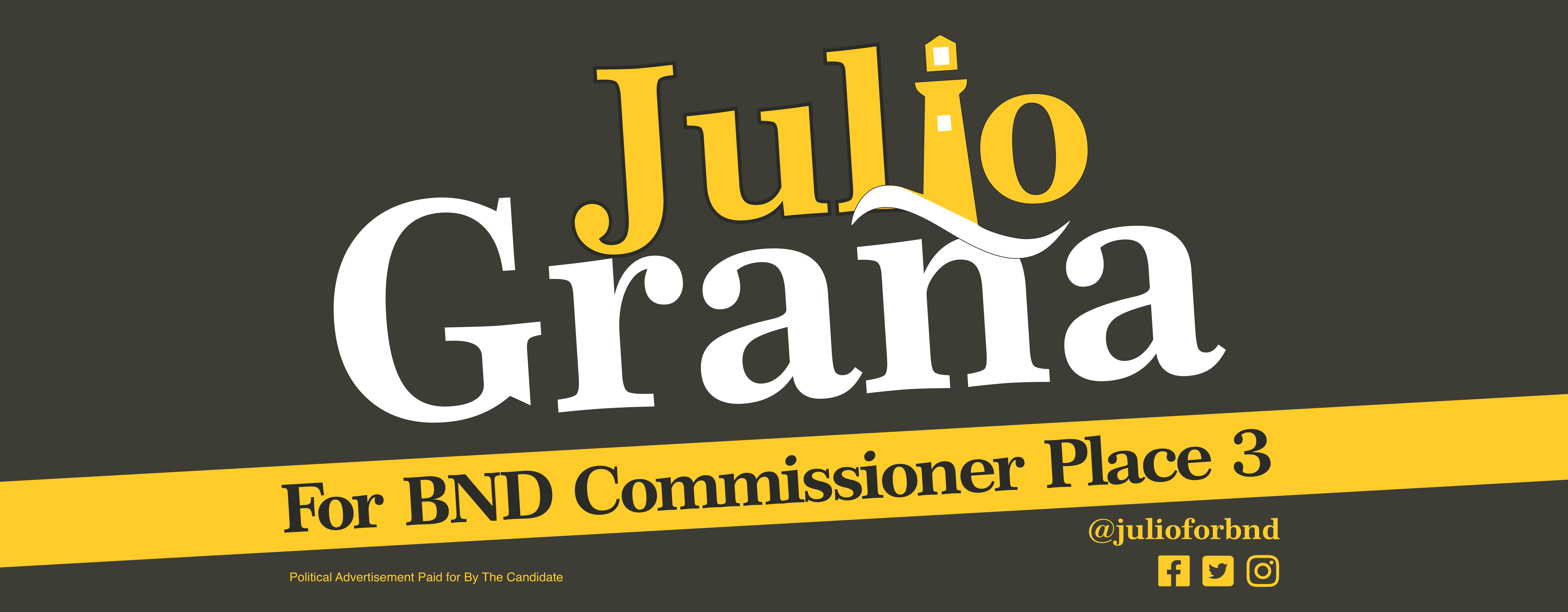 Julio Graña for Port Commissioner Place 3 logo