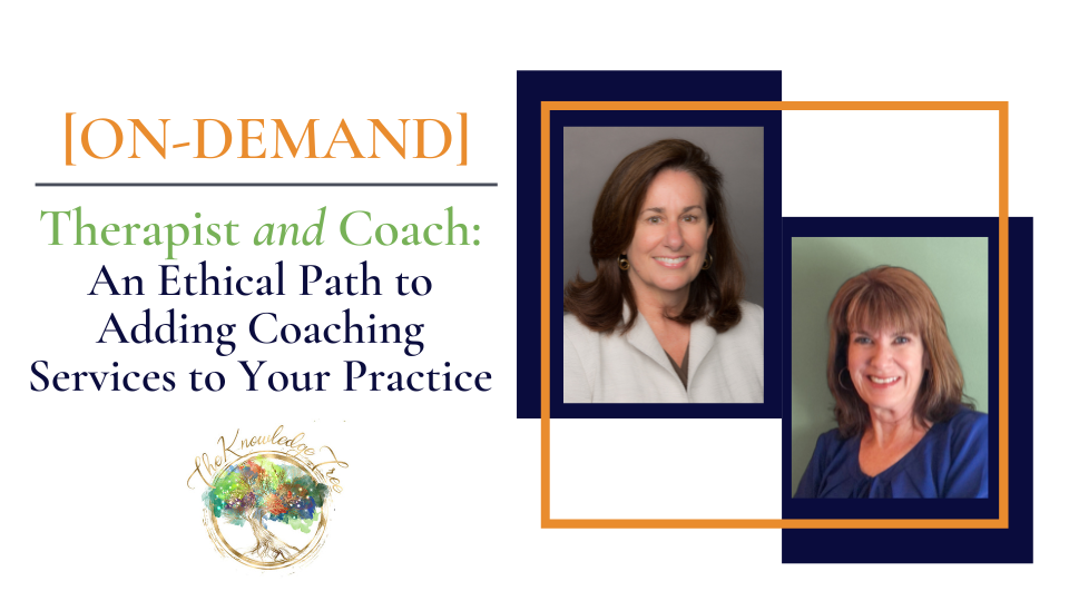 Therapy & Coaching Ethics On-Demand Continuing Education Course for therapists, counselors, psychologists, social workers, marriage and family therapists