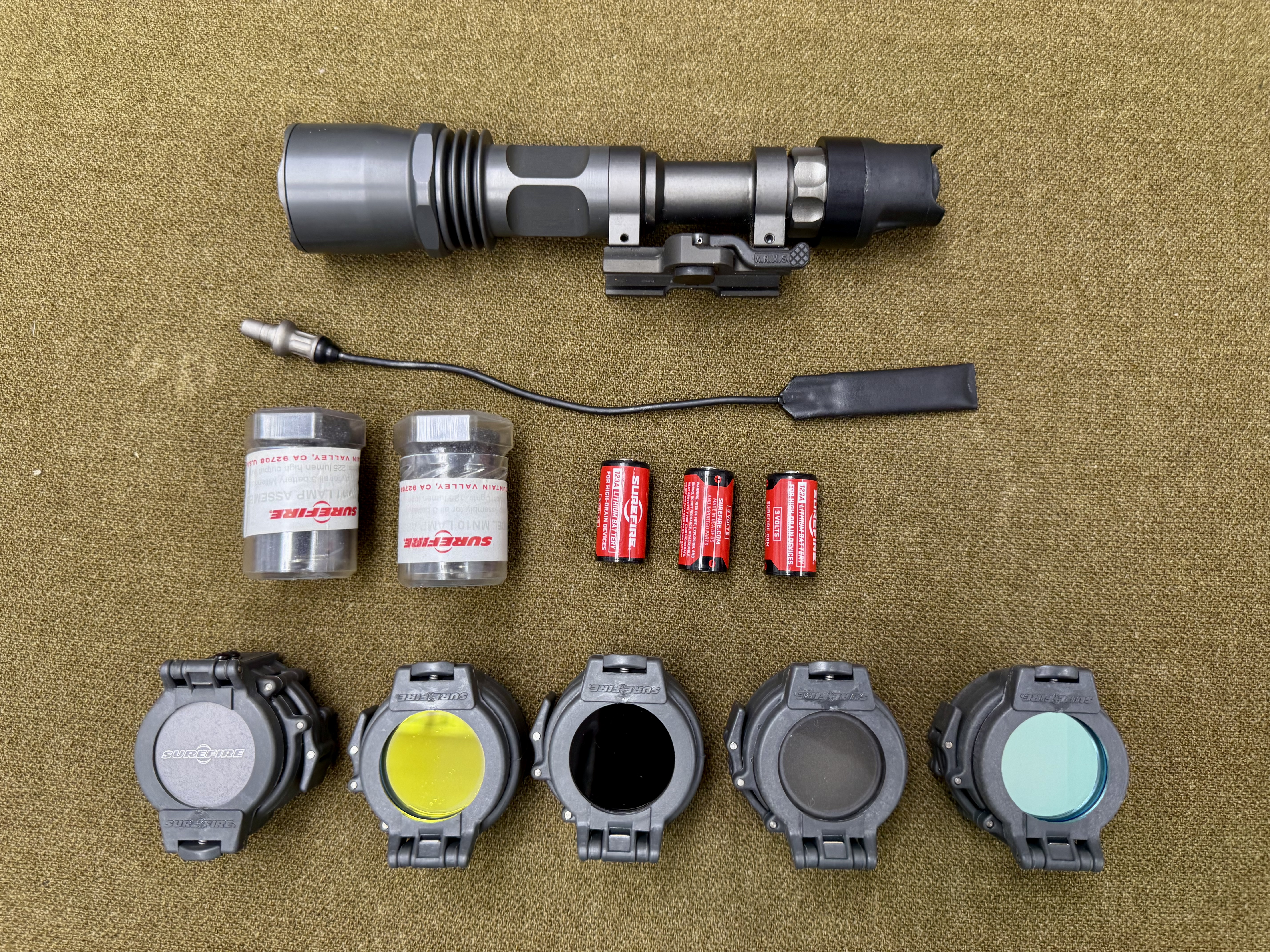 米軍実物　SUREFIRE M962 WEAPON LIGHT SYSTEM ② USGI Surefire M962 Weapon Light - Venture Surplus - Genuine