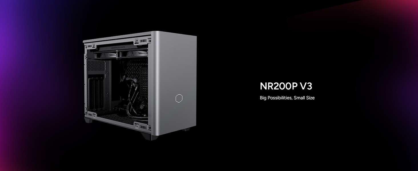 Cooler Master NR200P V3 Mini-ITX PC Case - Top-Mount 280mm