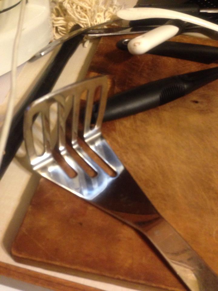 metal spatula used for