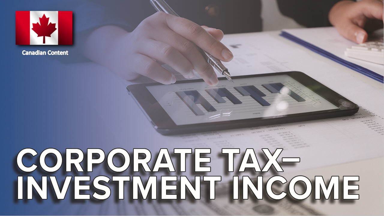 Corporate Tax Investment Canadian Tax Academy