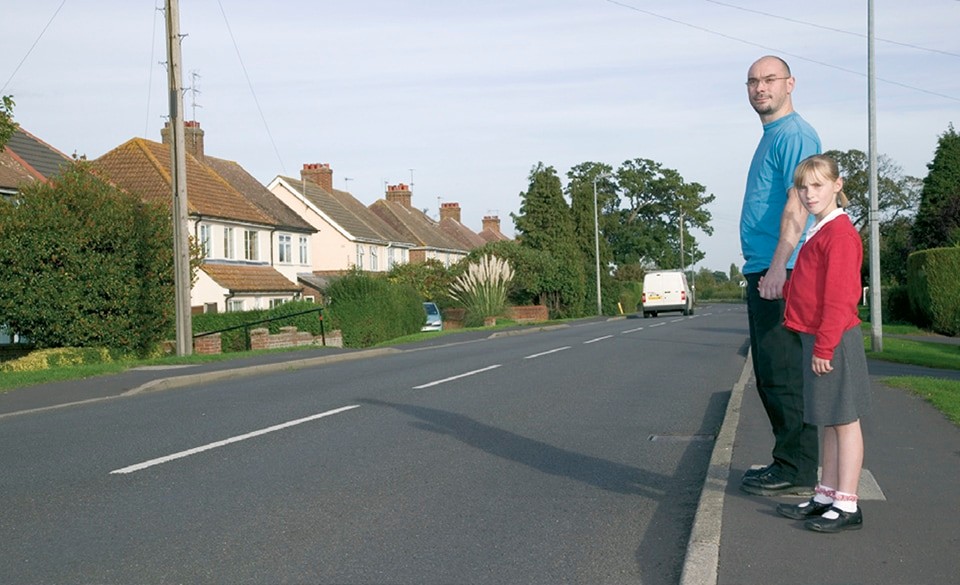 Crossing the road