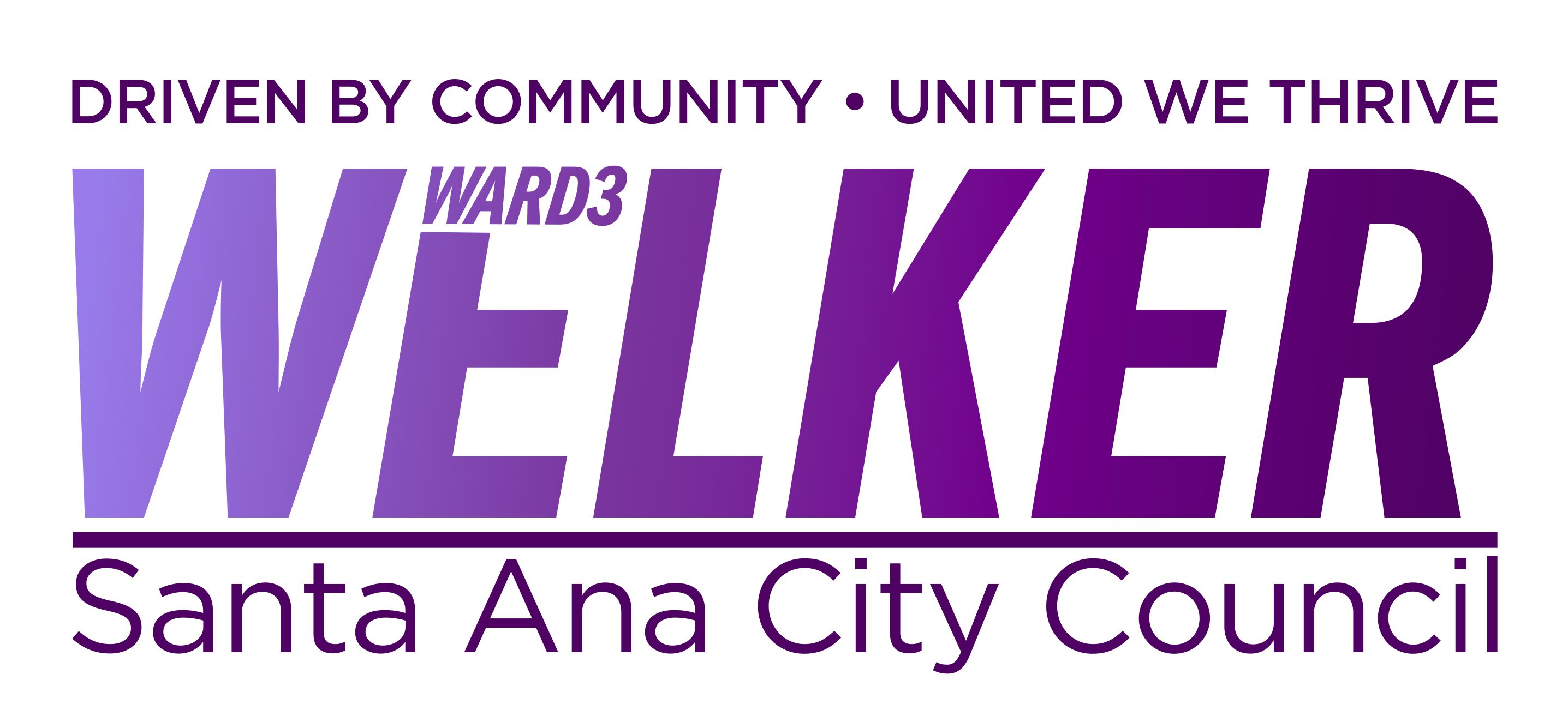 Welker for Santa Ana City Council 2020 logo