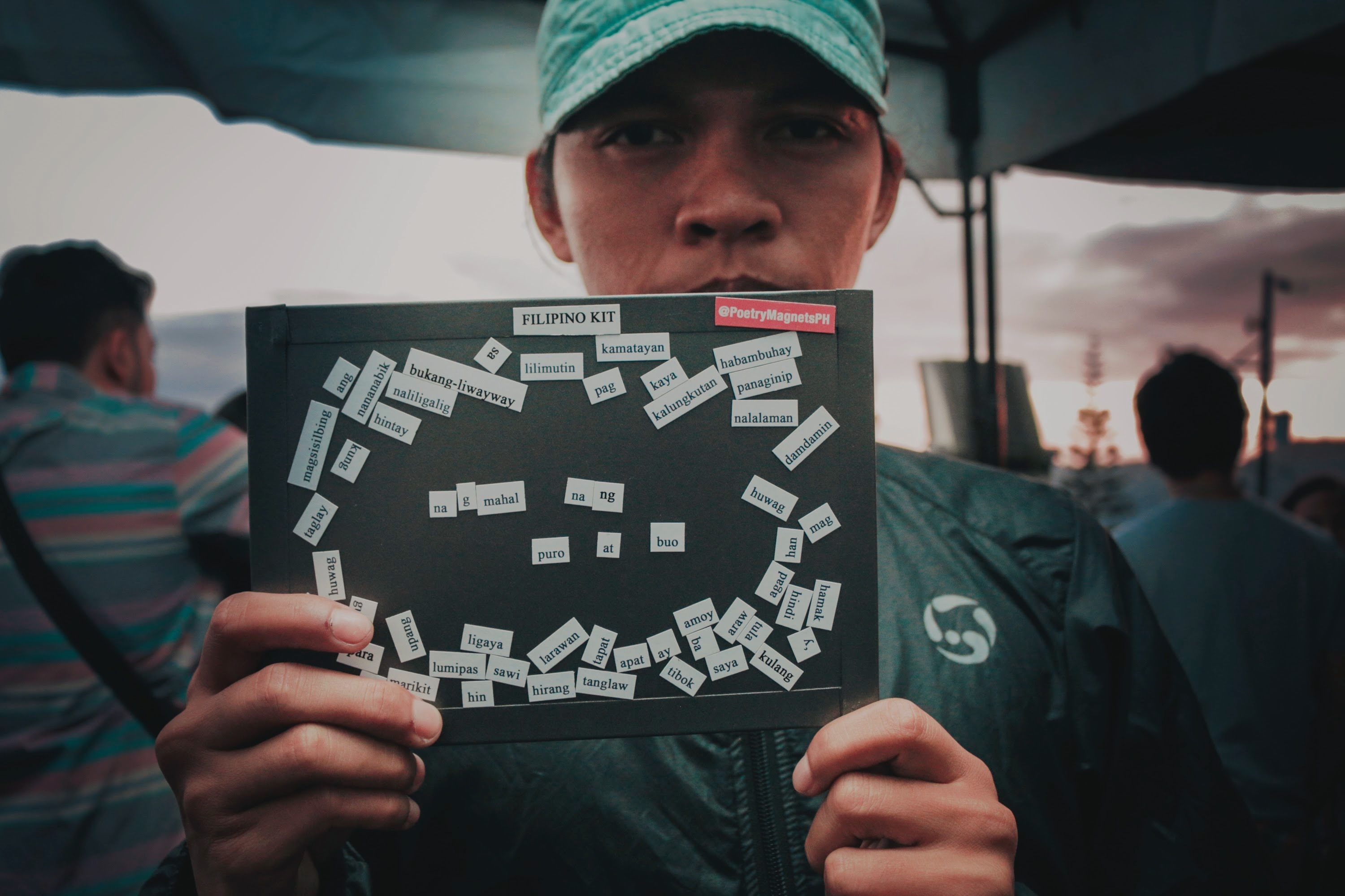 PHOTO GALLERY: Bullet Dumas, Tom's Story, crwn, and more artists have some fun with Poetry Magnets to tell us about their Tagaytay Art Beat experience