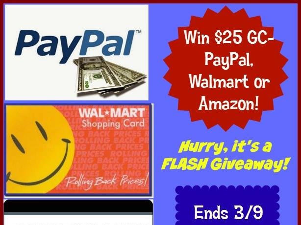 Win A Gift Card Of Your Choice Amazon Paypal Or Walmart