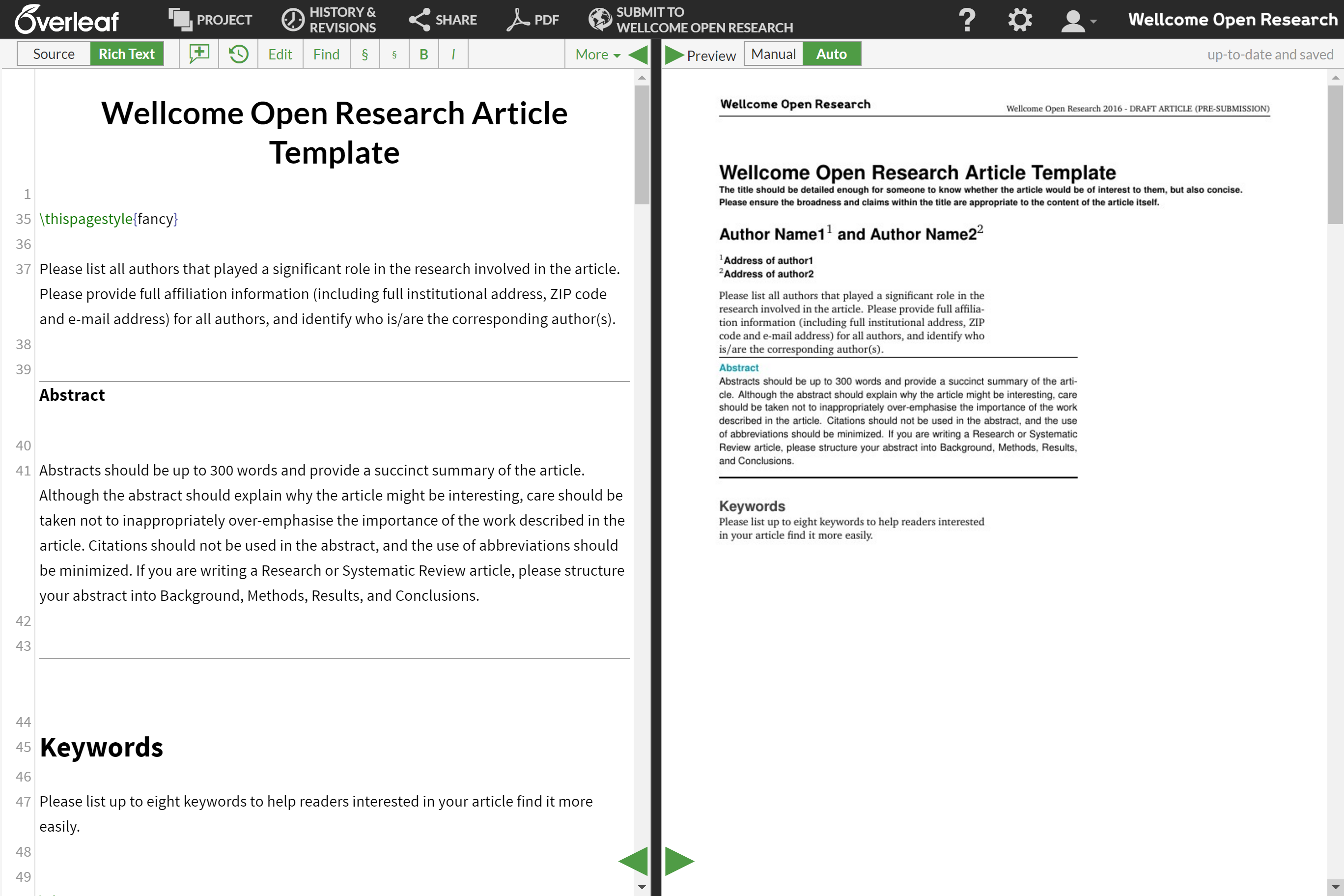 essay template in overleaf