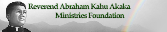The Rev. Abraham Kahu Akaka Ministries Foundation logo