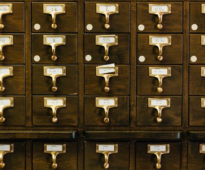 Card Catalog drawers