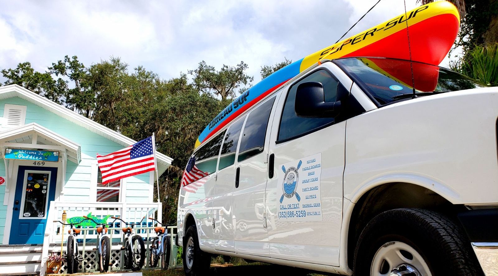 4 Hour YOLO Beach Cruiser Bike Rental at Crystal River