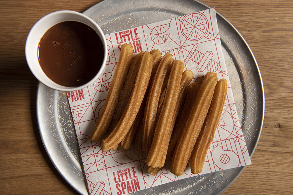 Churros at Mercado Little Spain