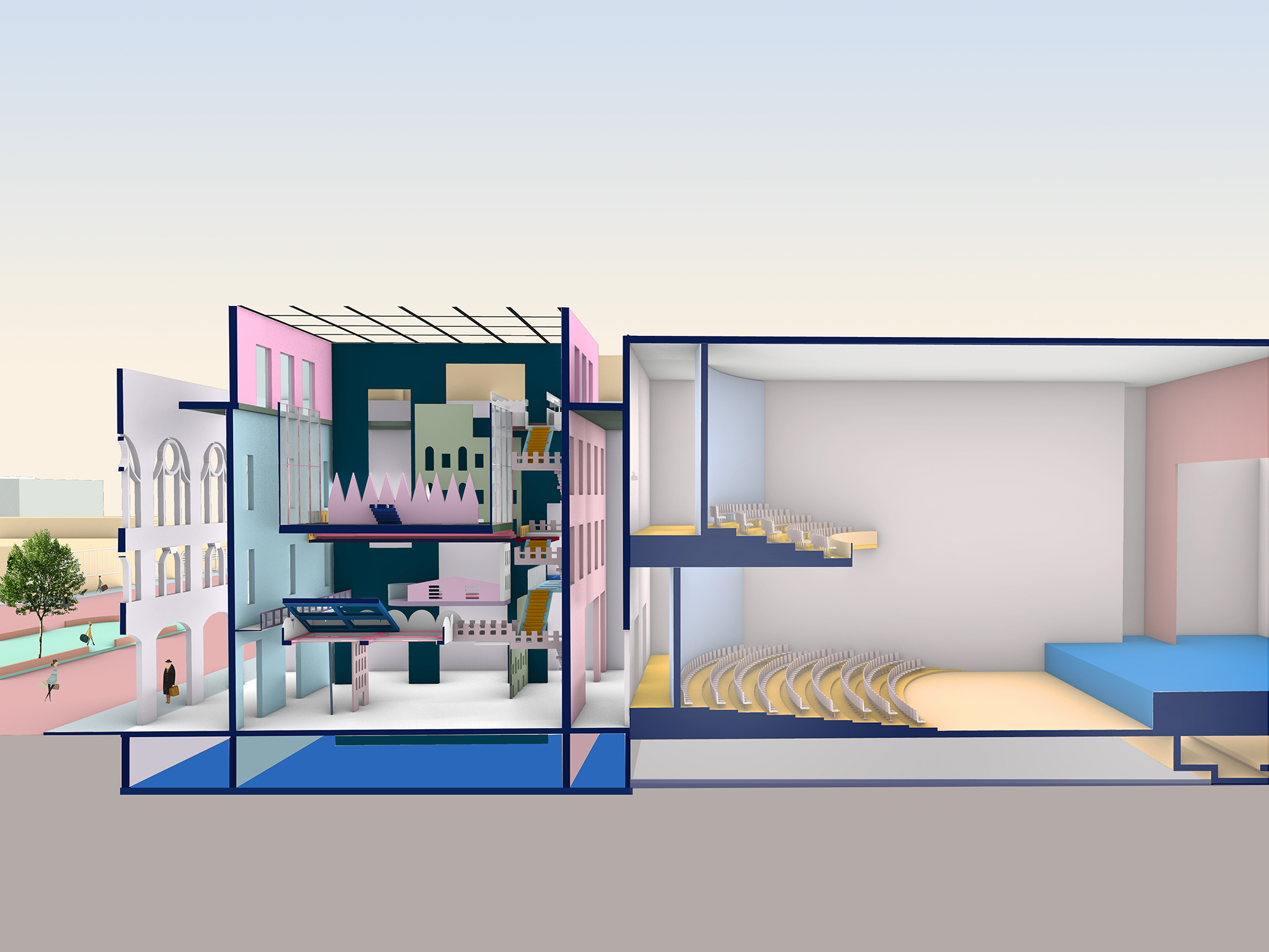 Section Drawing - Columbia GSAPP
