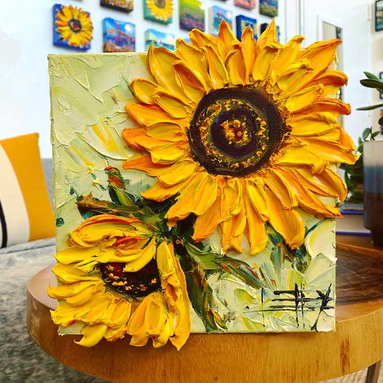 Lisa Elley Art Sunflower Series 2020