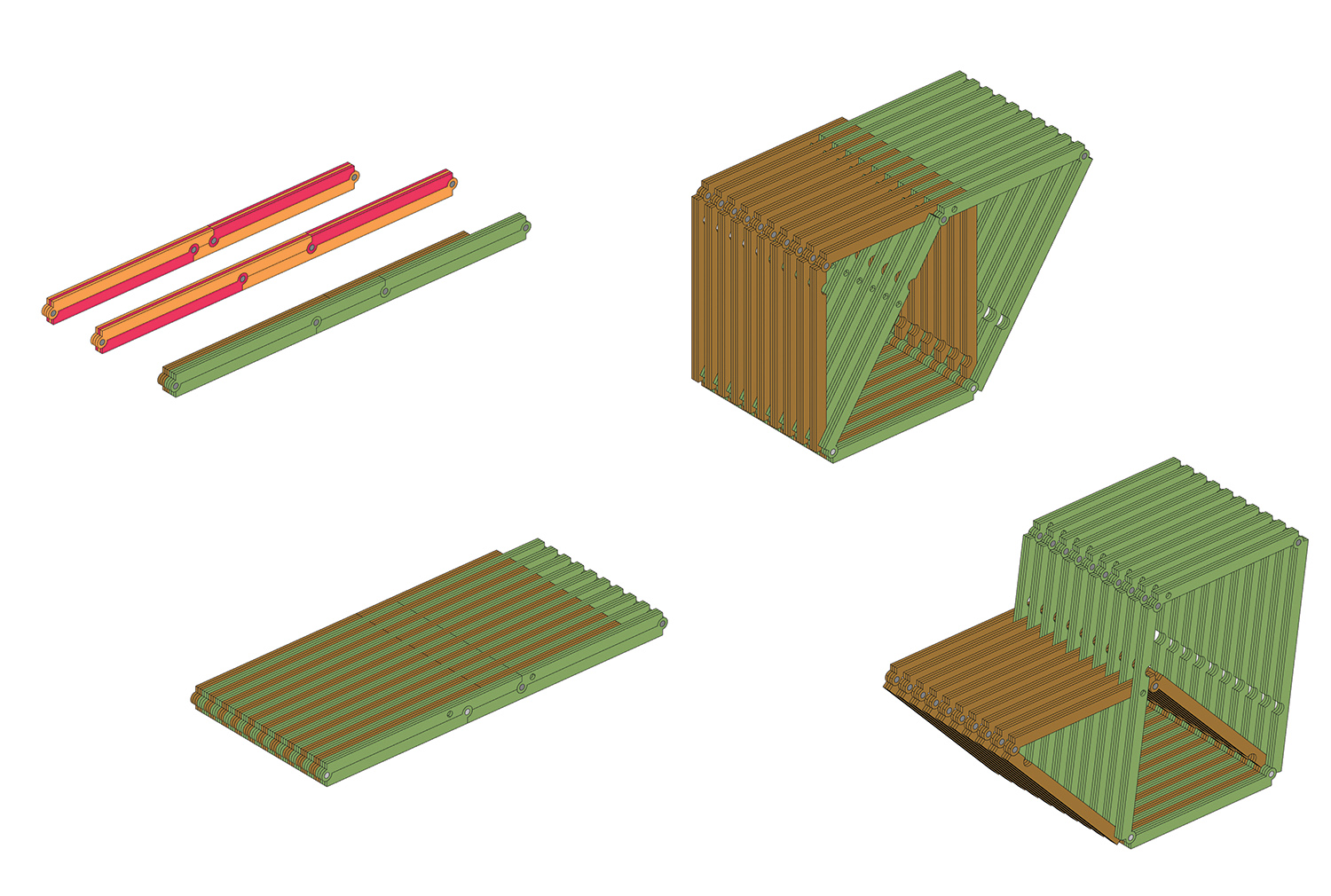Axonometric Drawing - Columbia GSAPP