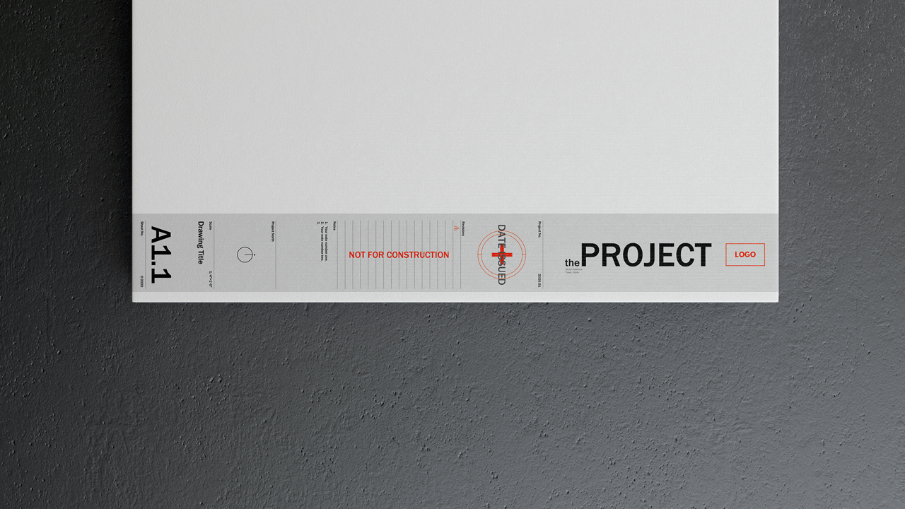 30X40 Title Block Pack | Architect + Entrepreneur