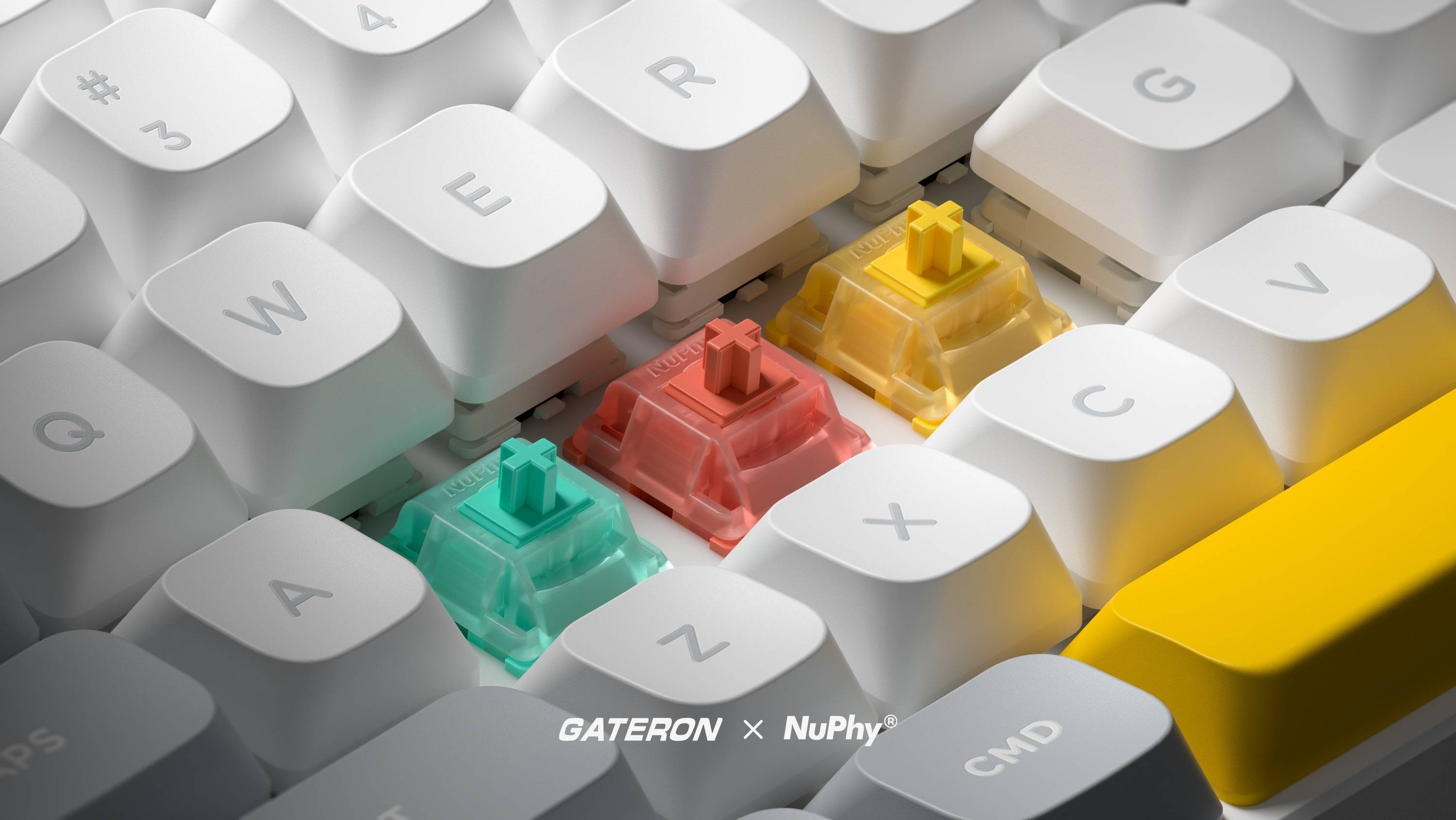 NuPhy Halo96 V2 Keyboard - White - Micro Center