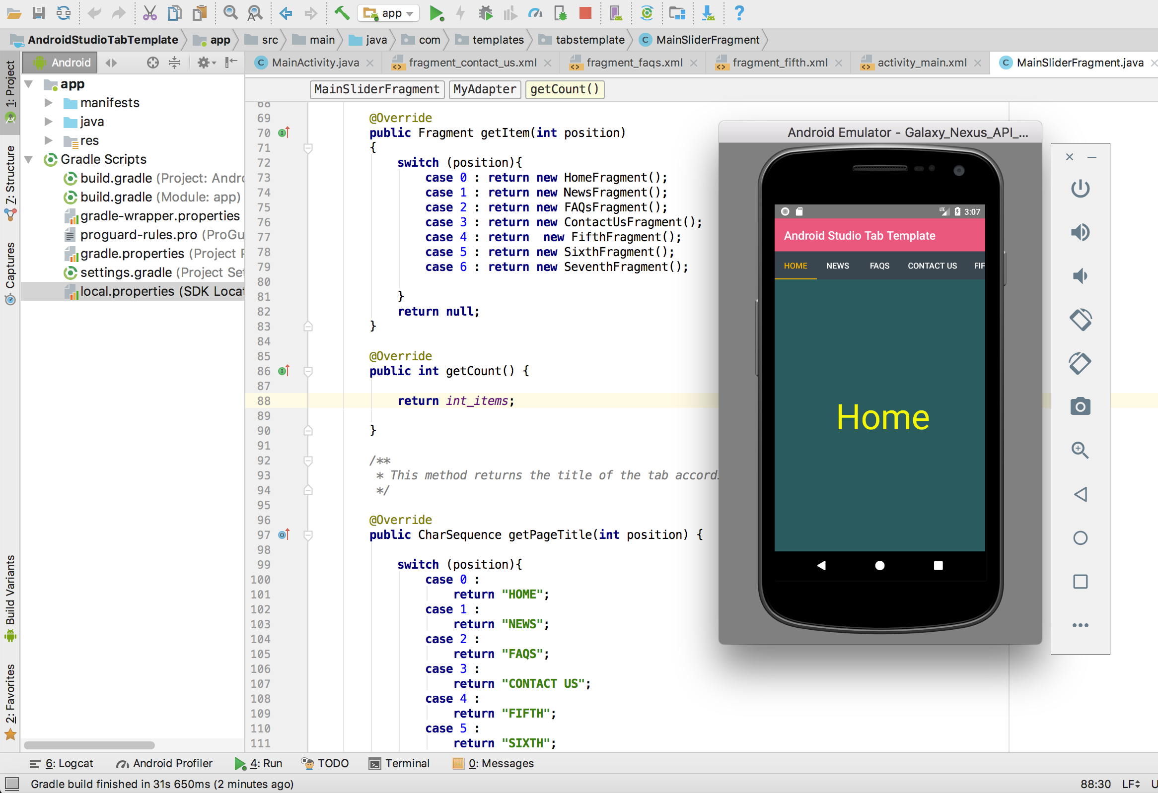 Android studio games