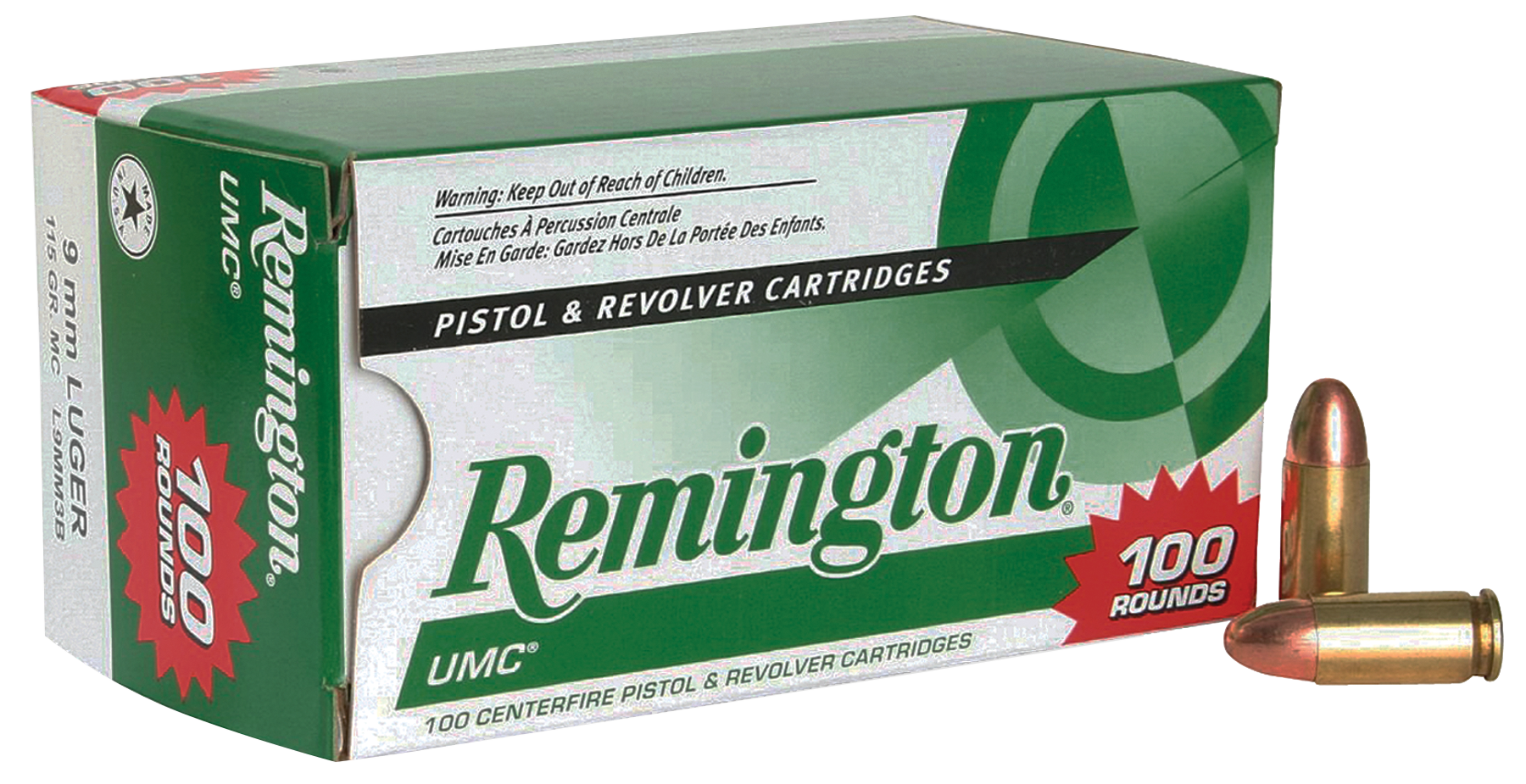 Remington Ammunition UMC Handgun Cartridge Value Pack 23765 BLACK DOG
