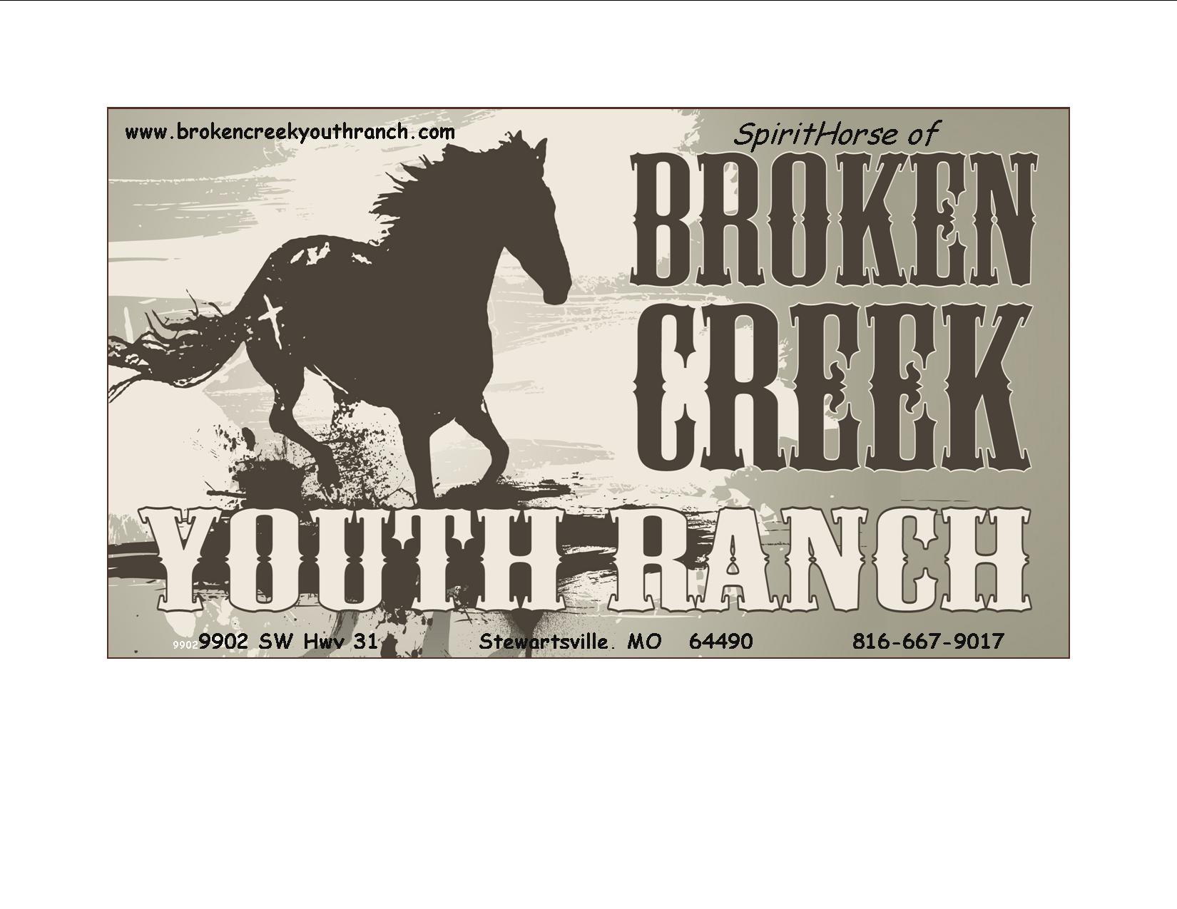 Support Broken Creek Youth Ranch's free equine assisted therapy
