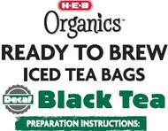 Organic Decaf Black Tea from HEB