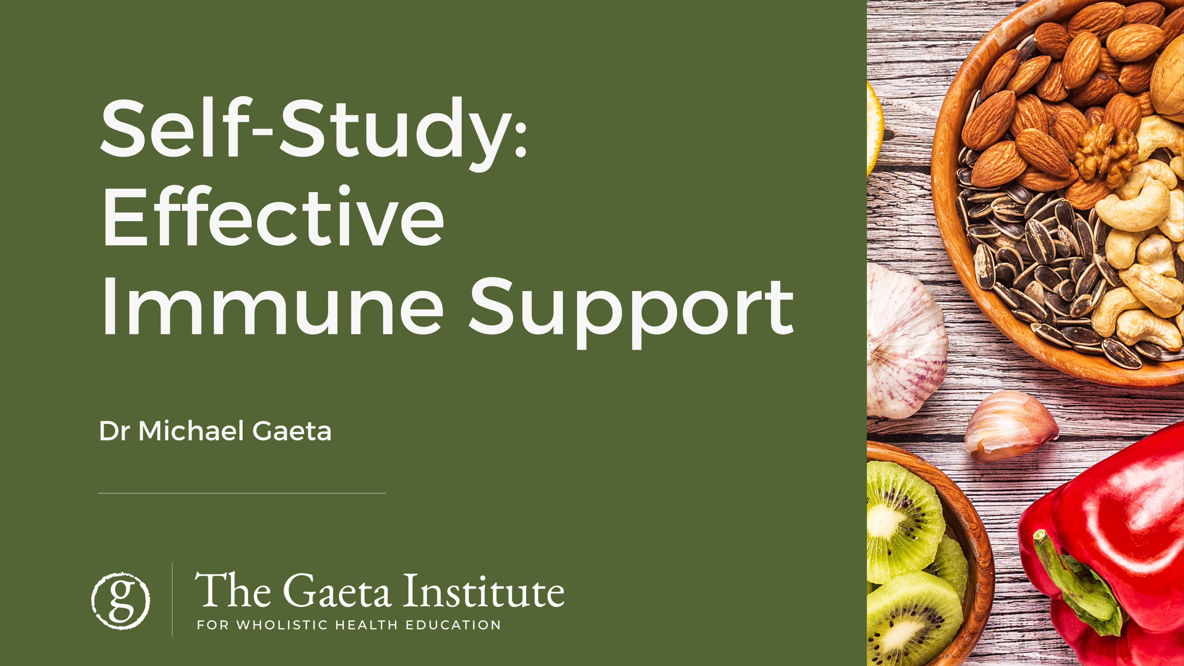 Self-Study: Effective Immune Support