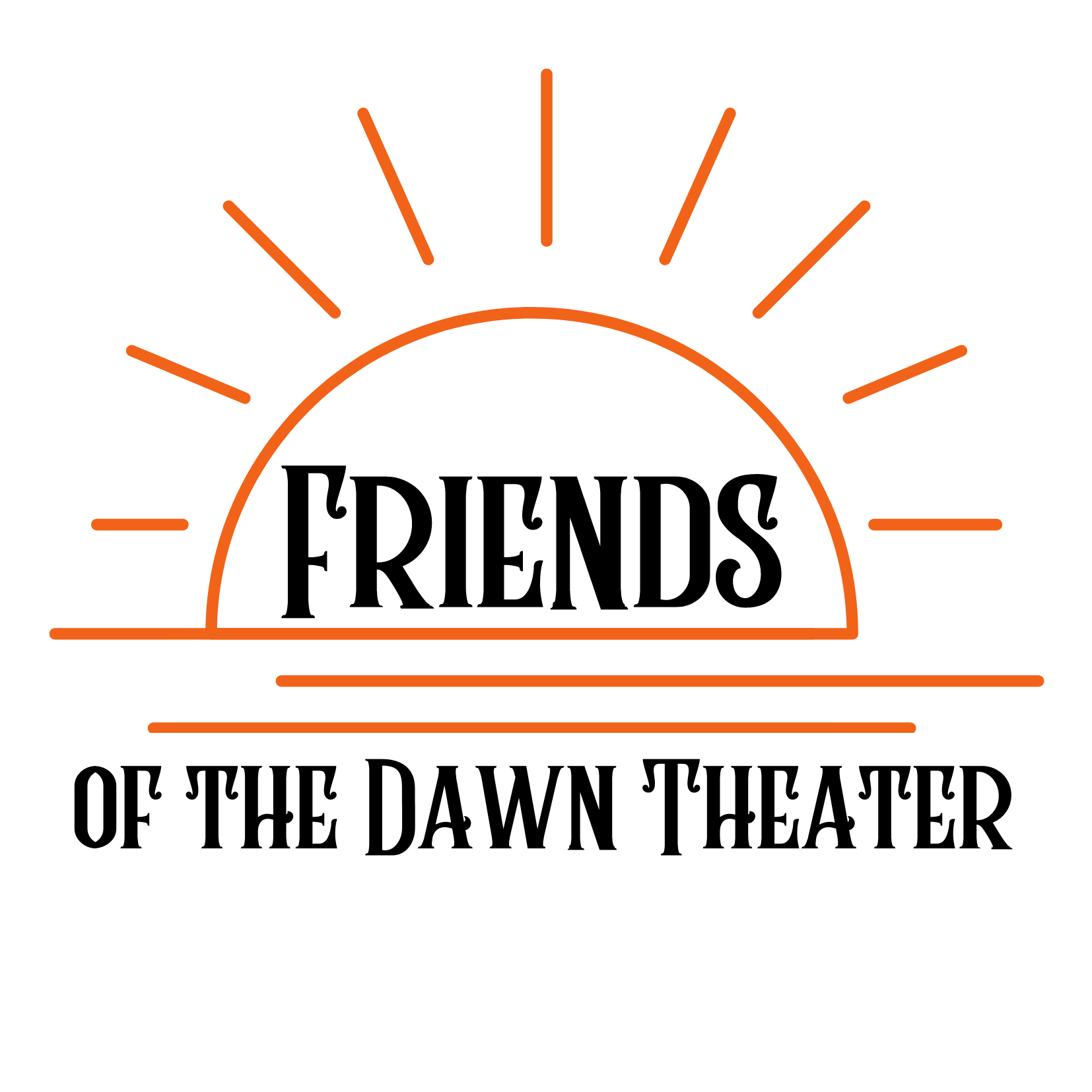 Friends of the Dawn Theater of Hillsdale Michigan logo