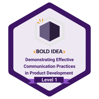 Demonstrating Effective Communication Practices in Product Development - Level 1 