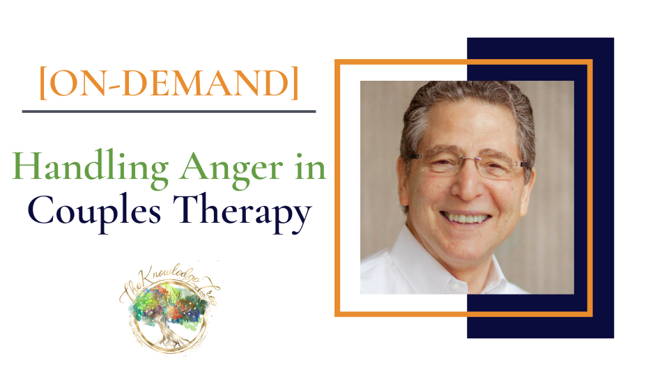 Anger in Couples Therapy On-Demand Continuing Education Course for therapists, counselors, psychologists, social workers, marriage and family therapists