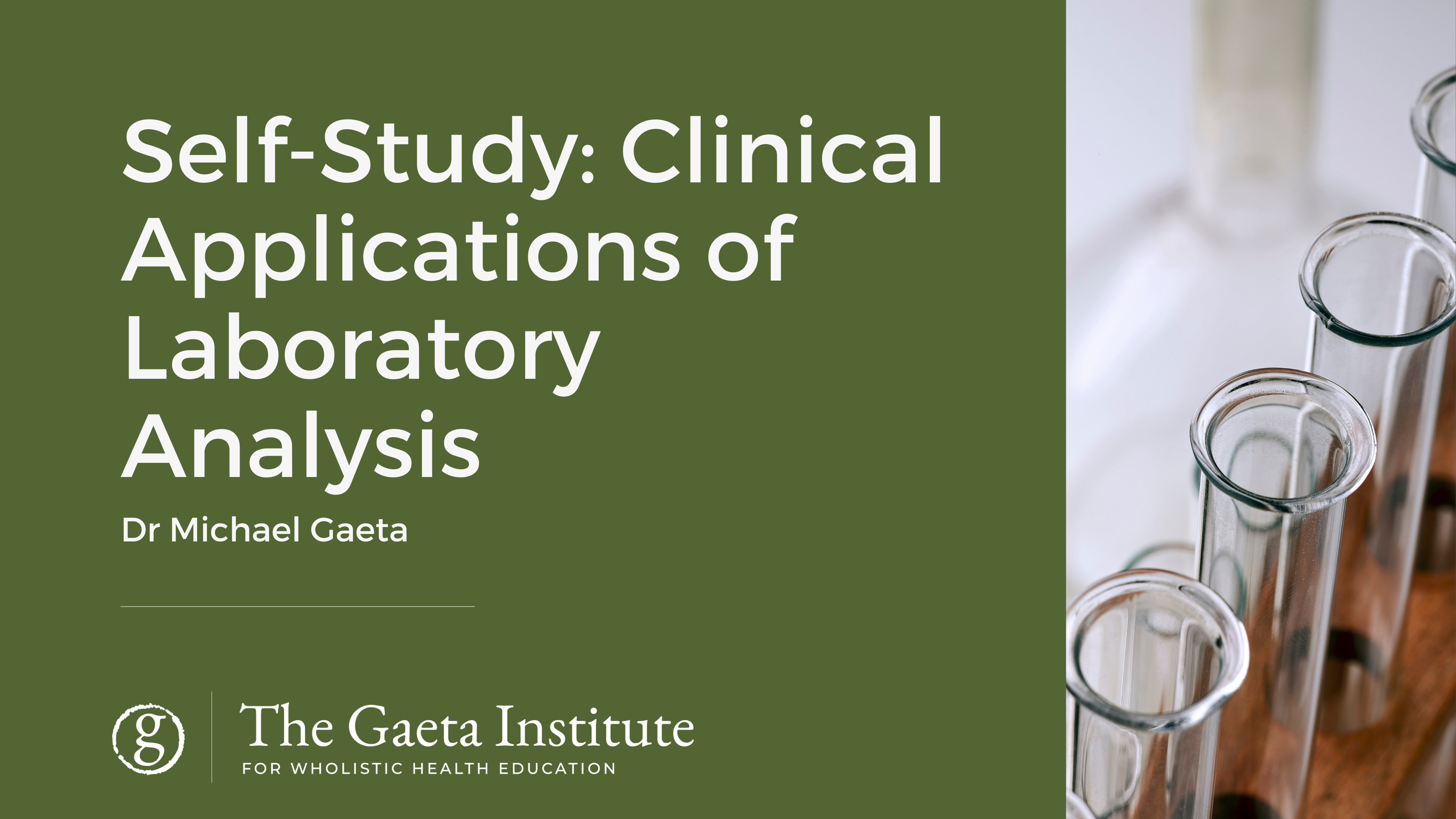 Clinical Application of Laboratory Analysis