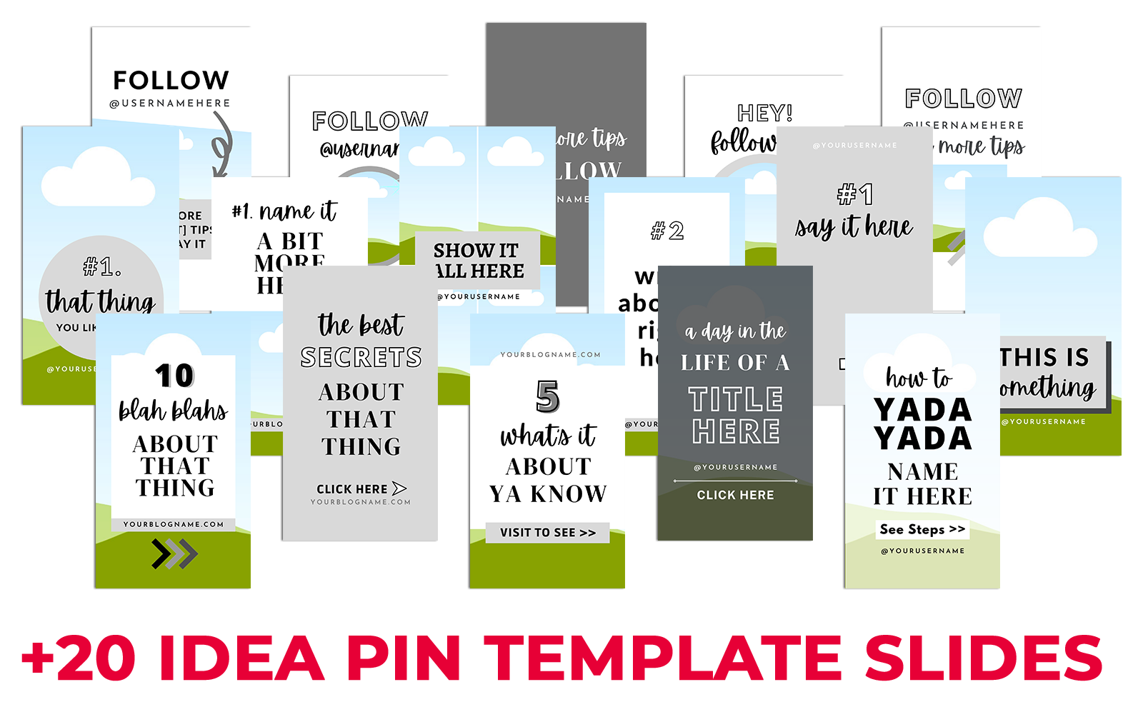 Idea Pin Slide Template Preview