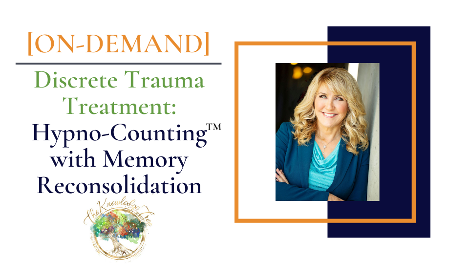 Hypno-Counting On-Demand CEU Workshop for therapists, counselors, psychologists, social workers, marriage and family therapists